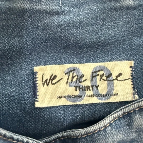 We The Free People Venice Beach Pull On Flare Jeans 30 70s Retro Hippie Indie - Picture 8 of 11